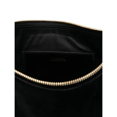 Isabel Marant Soft Fringe Zip Crossbody Bag In Black