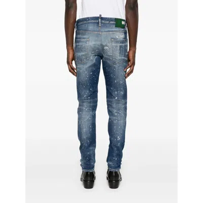 Dsquared2 Medium Galaxy Wash Cool Guy Jeans In Faded Blue In Blue