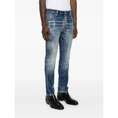 Dsquared2 Medium Galaxy Wash Cool Guy Jeans In Faded Blue In Blue