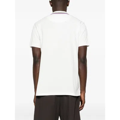 Vivienne Westwood Ribbed Collar Short Sleeves T-shirt In White