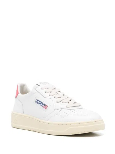 Autry Medialist Low Leather Sneakers In White