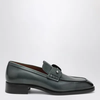 Christian Louboutin Chambelimoc Loafer In Tropical Coloured Leather Men In Green