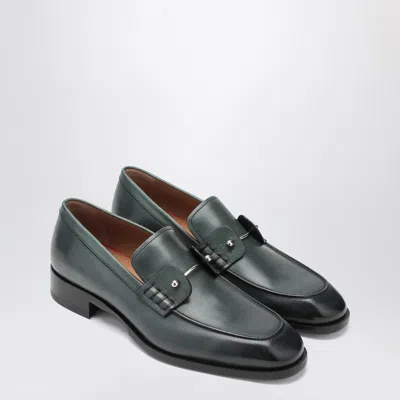 Christian Louboutin Chambelimoc Loafer In Tropical Coloured Leather Men In Green