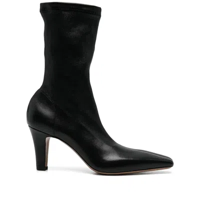 Paris Texas 80mm Leather Boots In Black