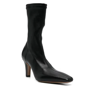 Paris Texas 80mm Leather Boots In Black