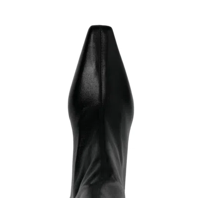 Paris Texas 80mm Leather Boots In Black