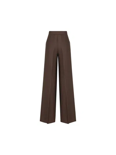 Max Mara Pants In Brown