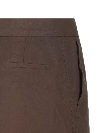 Max Mara Pants In Brown