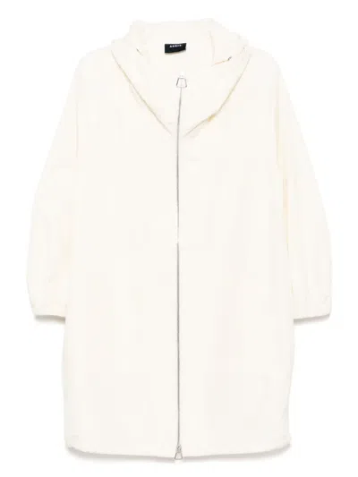 Akris Silk Taffeta Parka In Neutral