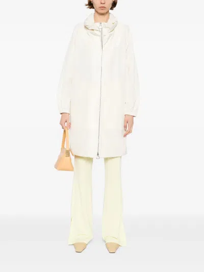 Akris Silk Taffeta Parka In Neutral