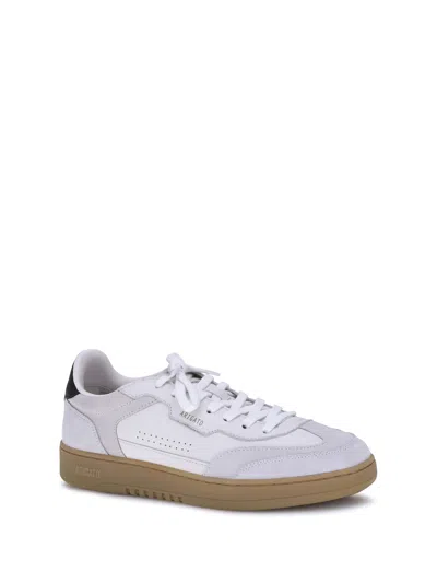 Axel Arigato Dice T-toe White Low Top Sneakers With Logo Patch On The Tongue And Logo Lettering On The Rear In Le