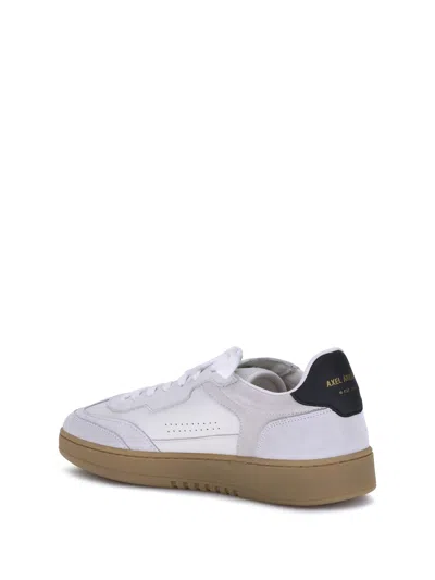 Axel Arigato Dice T-toe White Low Top Sneakers With Logo Patch On The Tongue And Logo Lettering On The Rear In Le