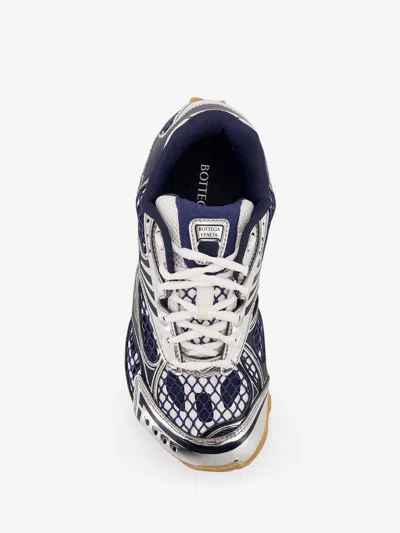Bottega Veneta Orbit Sneakers With Contrast Stitching And Mesh In Metallic
