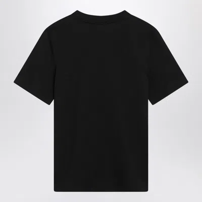 Burberry Black T-shirt With Equestrian Knight Design