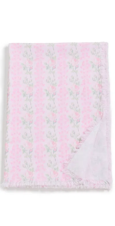 Loveshackfancy Iko Beach Towel Strawberry Macaroon
