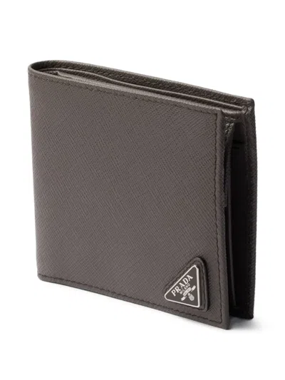 Prada Saffiano Leather Wallet With Coin Purse
