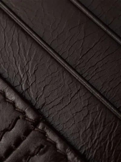 Prada Re-nylon And Leather Card Holder In Brown