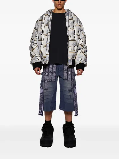 抽象图案印花夹克