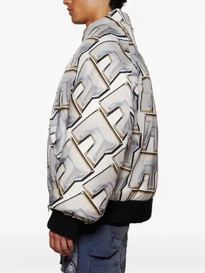 抽象图案印花夹克