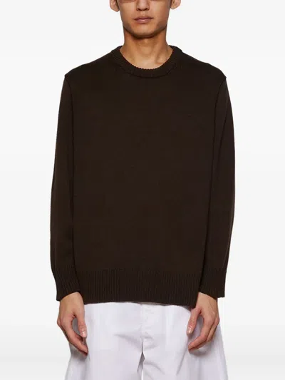 Bode Merino Sweater In Brown