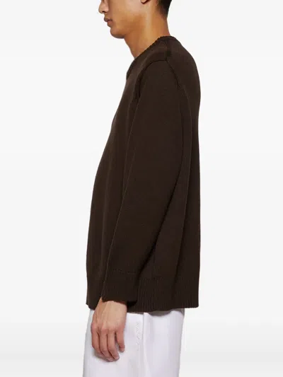 Bode Merino Sweater In Brown