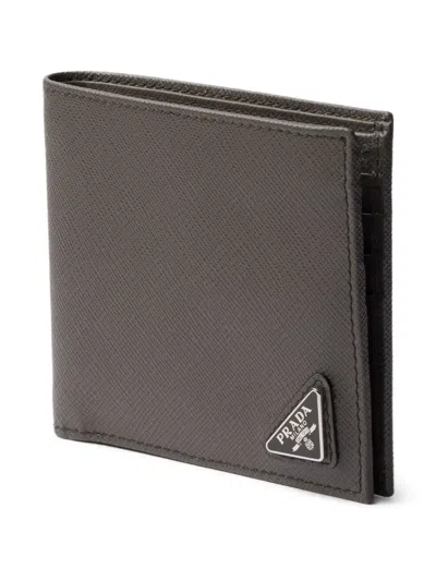 Prada Saffiano Leather Wallet With Coin Purse