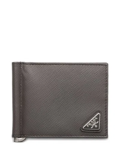 Prada Saffiano Leather Wallet With Coin Purse