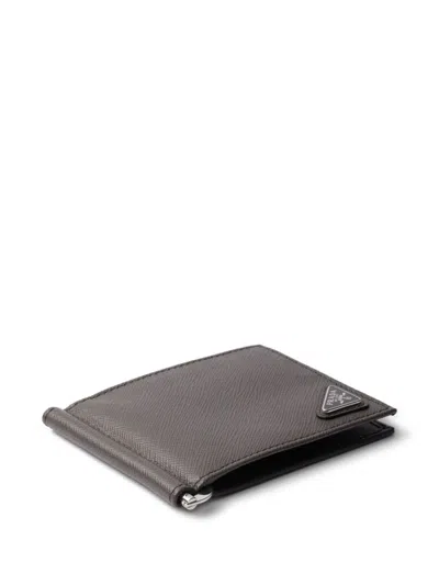 Prada Saffiano Leather Wallet With Coin Purse