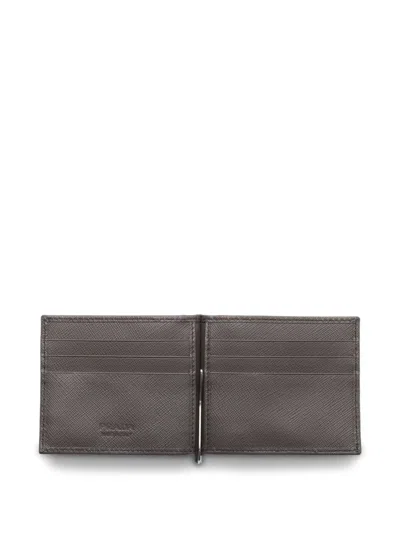 Prada Saffiano Leather Wallet With Coin Purse