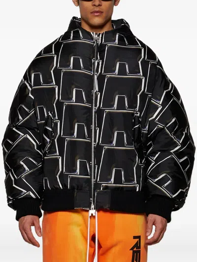 Rrr123 Abstract-pattern Print Jacket In Black