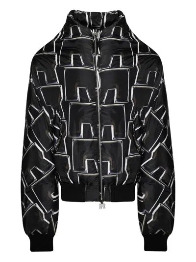Rrr123 Abstract-pattern Print Jacket In Black