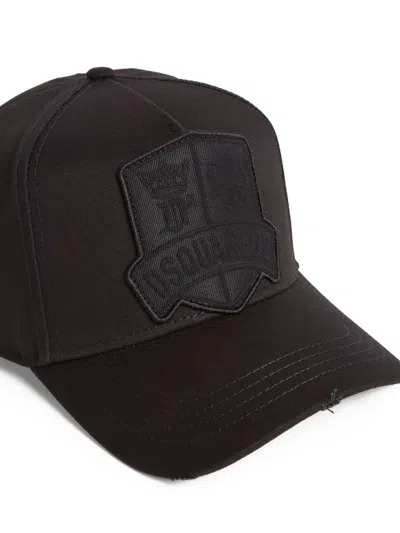 Dsquared2 Crest-appliqué Baseball Cap In Brown