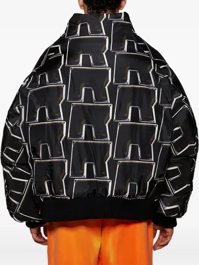 Rrr123 Abstract-pattern Print Jacket In Black