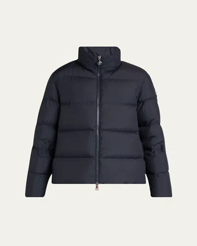Moncler Mauzun Tech Down Jacket In Blue