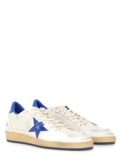 Golden Goose Vintage Low-top Sneakers With Laminated Leather Details In White