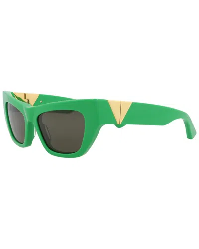 Bottega Veneta Eyewear Cat-eye Frame Sunglasses In Green