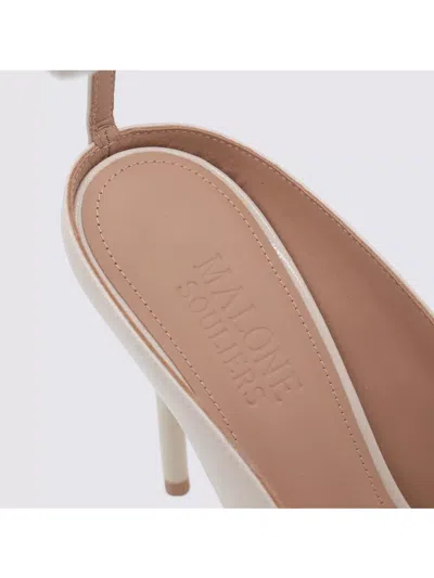 Malone Souliers Clear Pointed Toe Pumps In Nude
