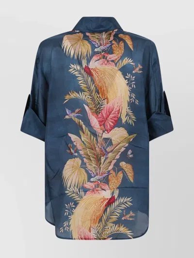 Zimmermann Ascension Relaxed Shirt In Multi