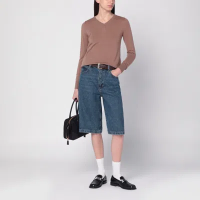 S Max Mara Camel-coloured Wool Sweater In Gray