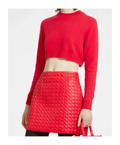 Patou Cropped Shirt In Red