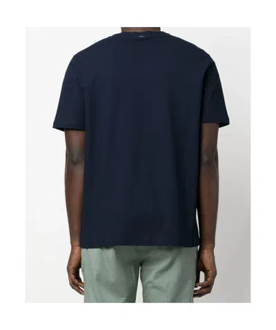 Herno Emporio Armani Pinstripe Single-breasted Blazer Jacket In Multi