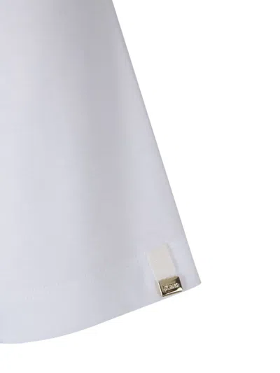 Herno Structured Short-sleeve Top In White