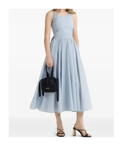 Patou Dress Knee Length Halter Neck In Blue