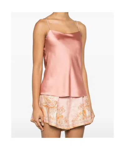 Herno Top In Satinoptik In Pink