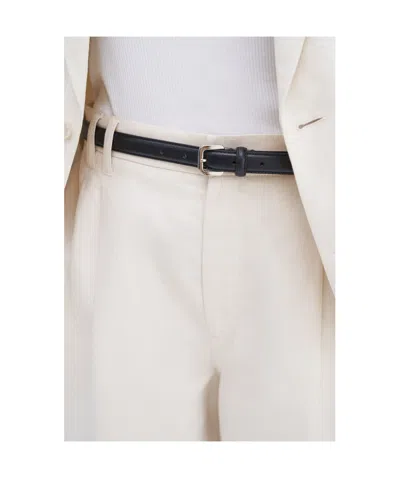 Filippa K Knee-length Relaxed Bermuda Shorts With Front Pleats In White