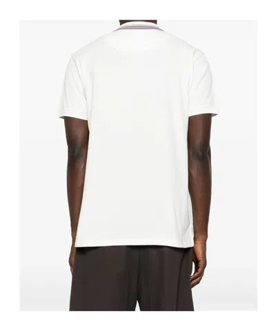 Vivienne Westwood Ribbed Collar Short Sleeves T-shirt In White
