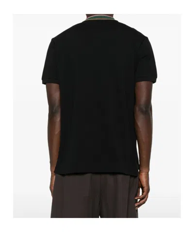 Vivienne Westwood Classic Cotton Pique Polo Shirt In Black