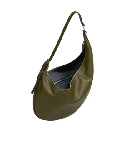 Marni Small Curved Shoulder Bag In Green