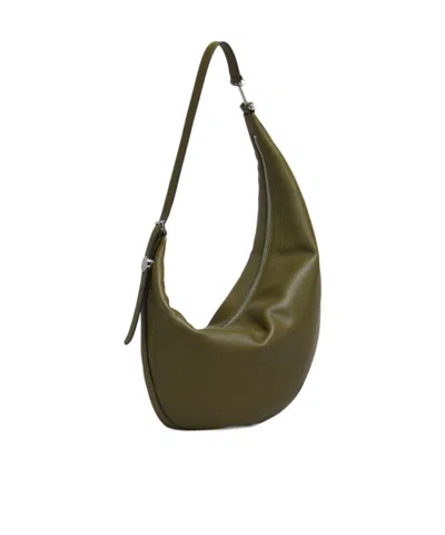 Marni Small Curved Shoulder Bag In Green