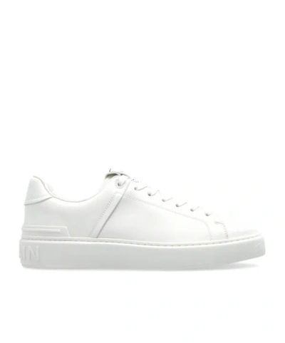 Balmain B Court Calfskin Sneaker In White